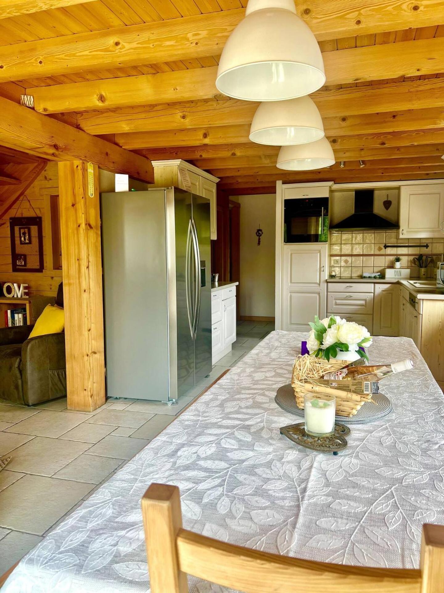Charming Family Chalet For 8 People, With Private Hot Tub Les Clefs エクステリア 写真